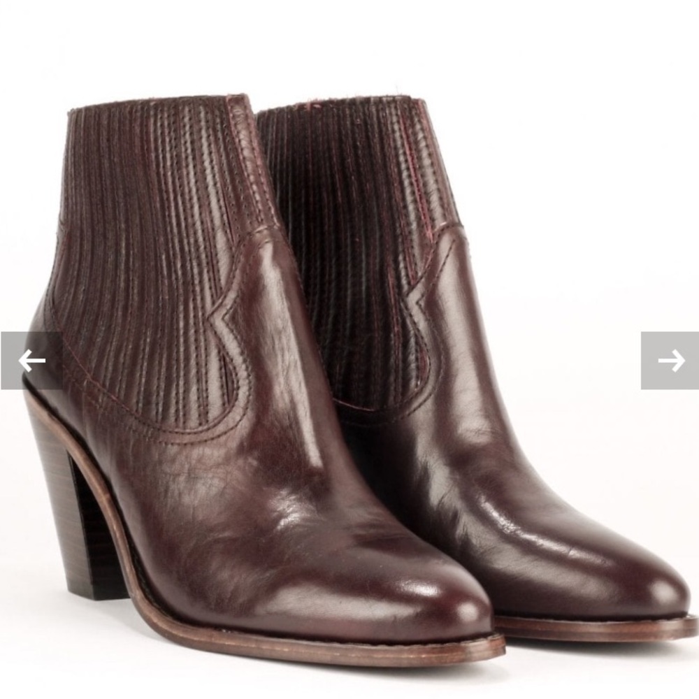 ASH  | ILONA Western Ankle Boot Burgundy | Bordeaux 8M